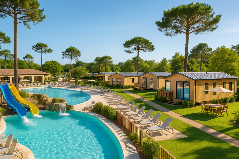Camping 5 étoiles en Vendée avec hébergements de luxe et infrastructures haut de gamme